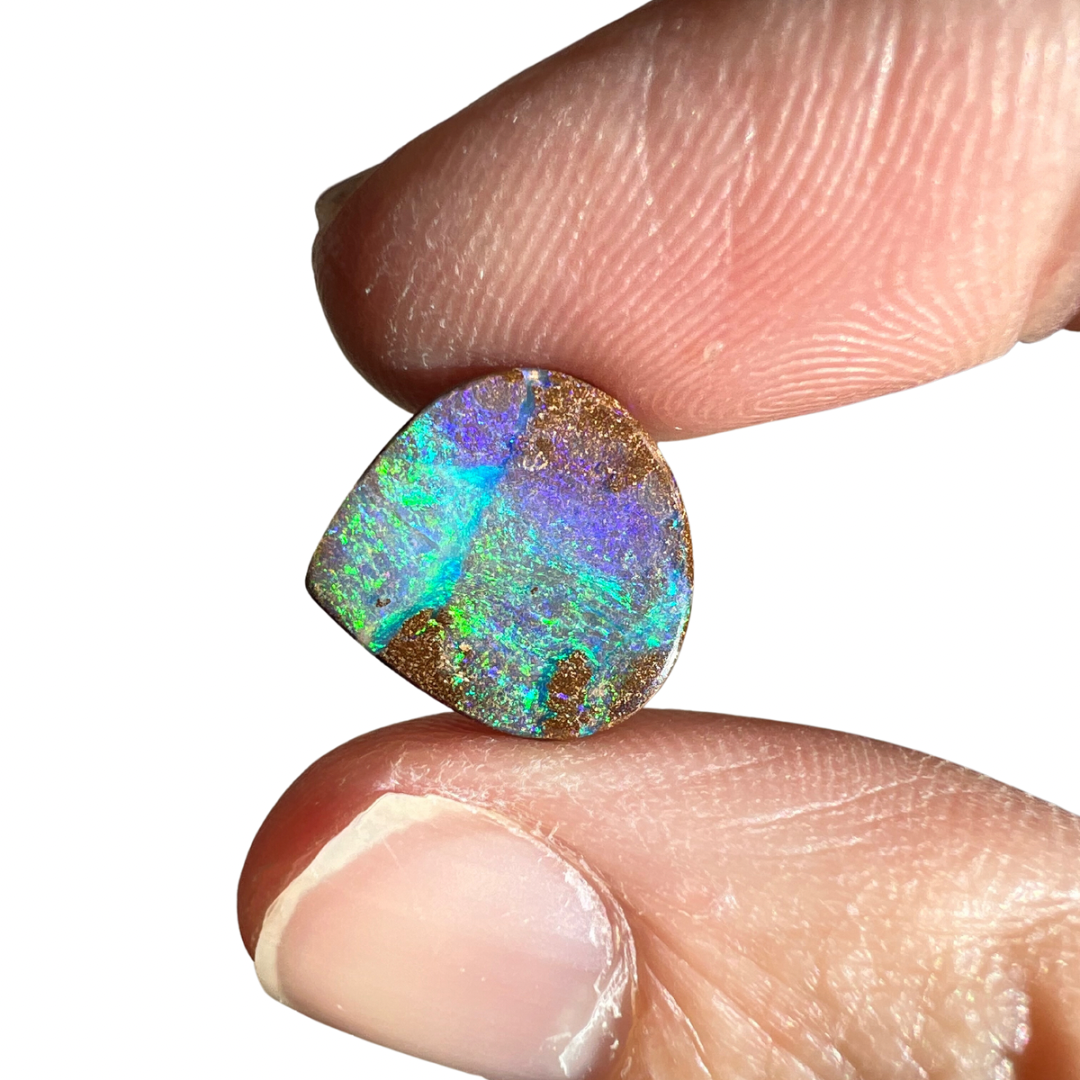 9.10 Ct teardrop boulder opal pair
