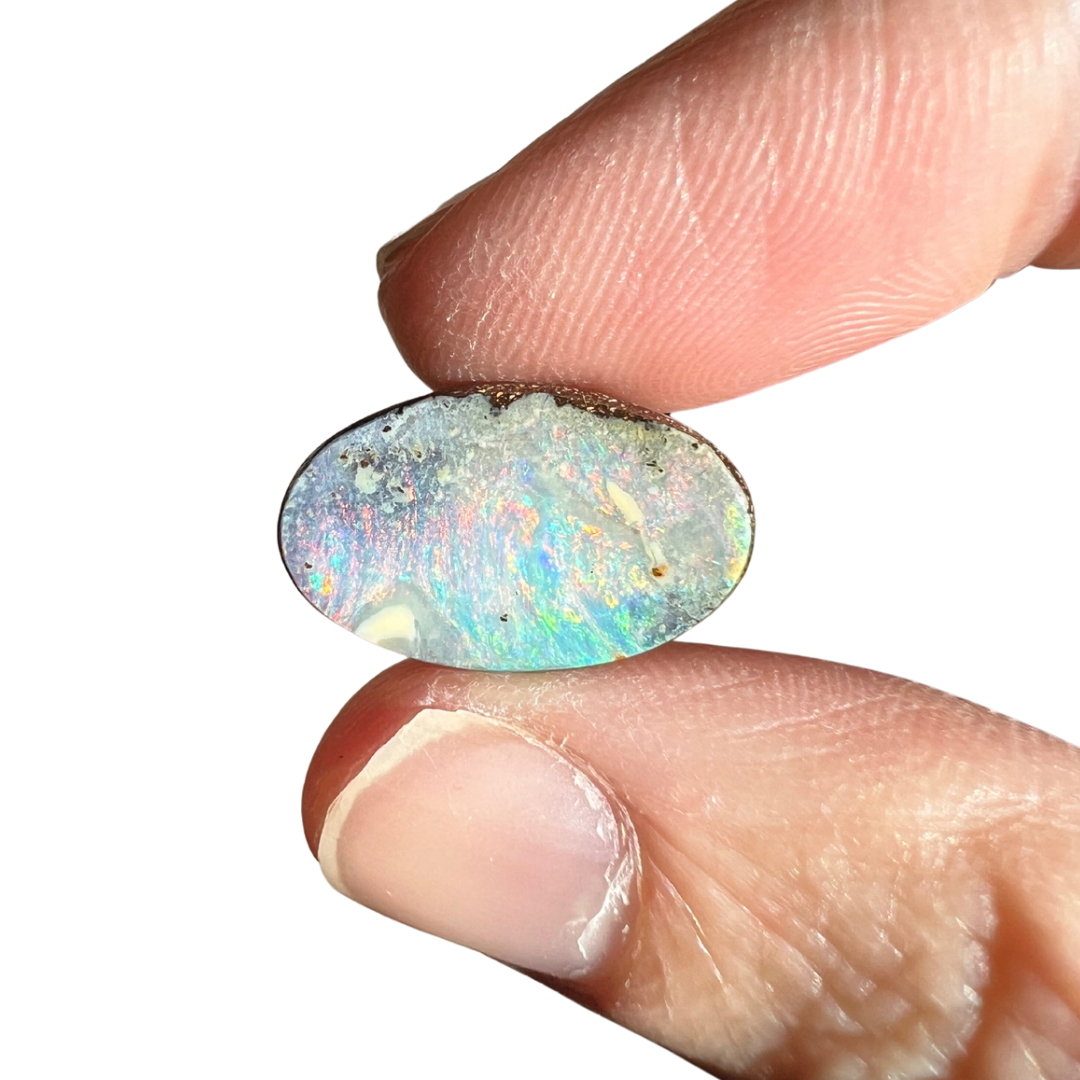 13.53 Ct oval boulder opal pair