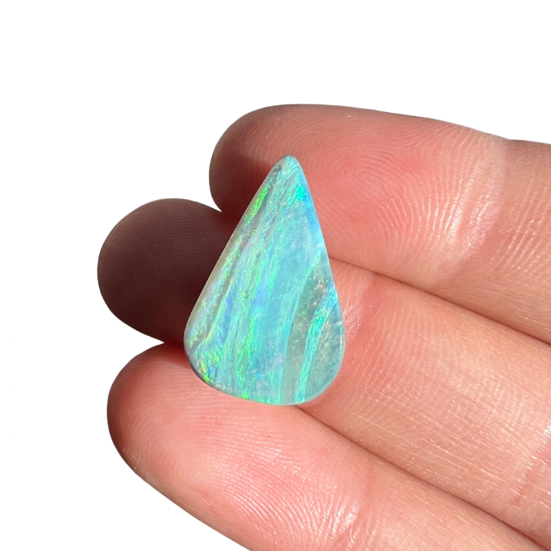 7.92 Ct teardrop boulder opal