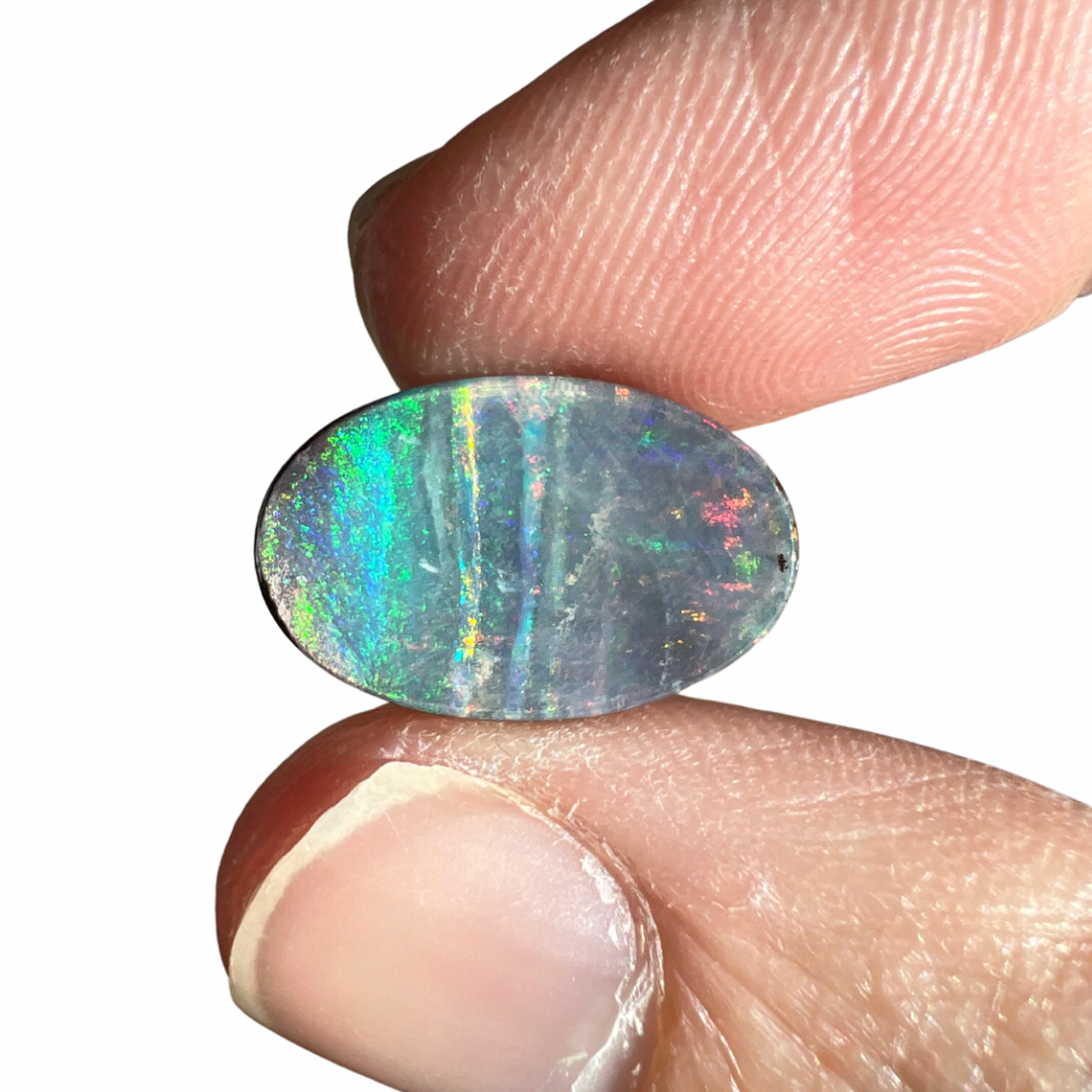 8.84 Ct oval boulder opal pair