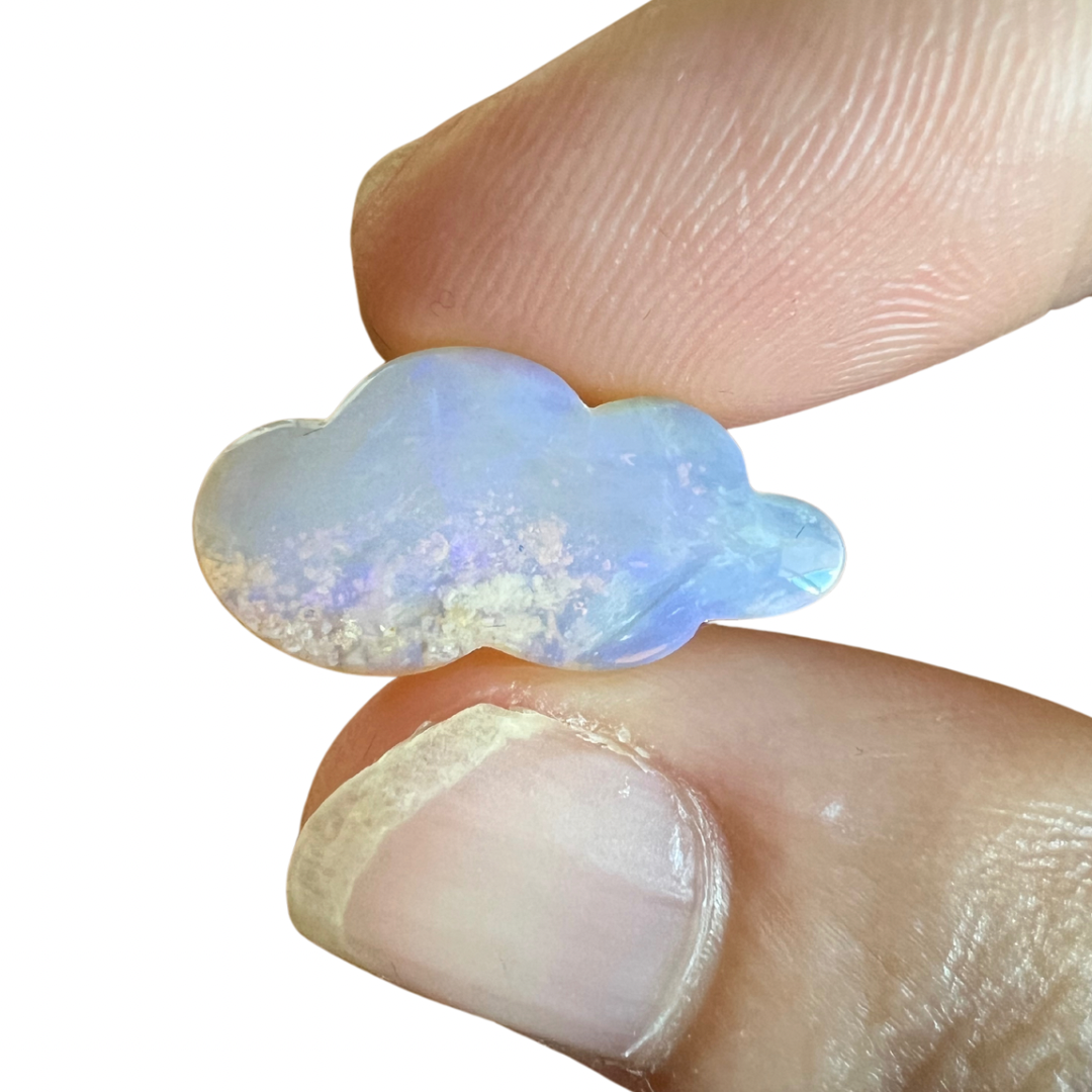 4.85 Ct wood replacement opal cloud carving