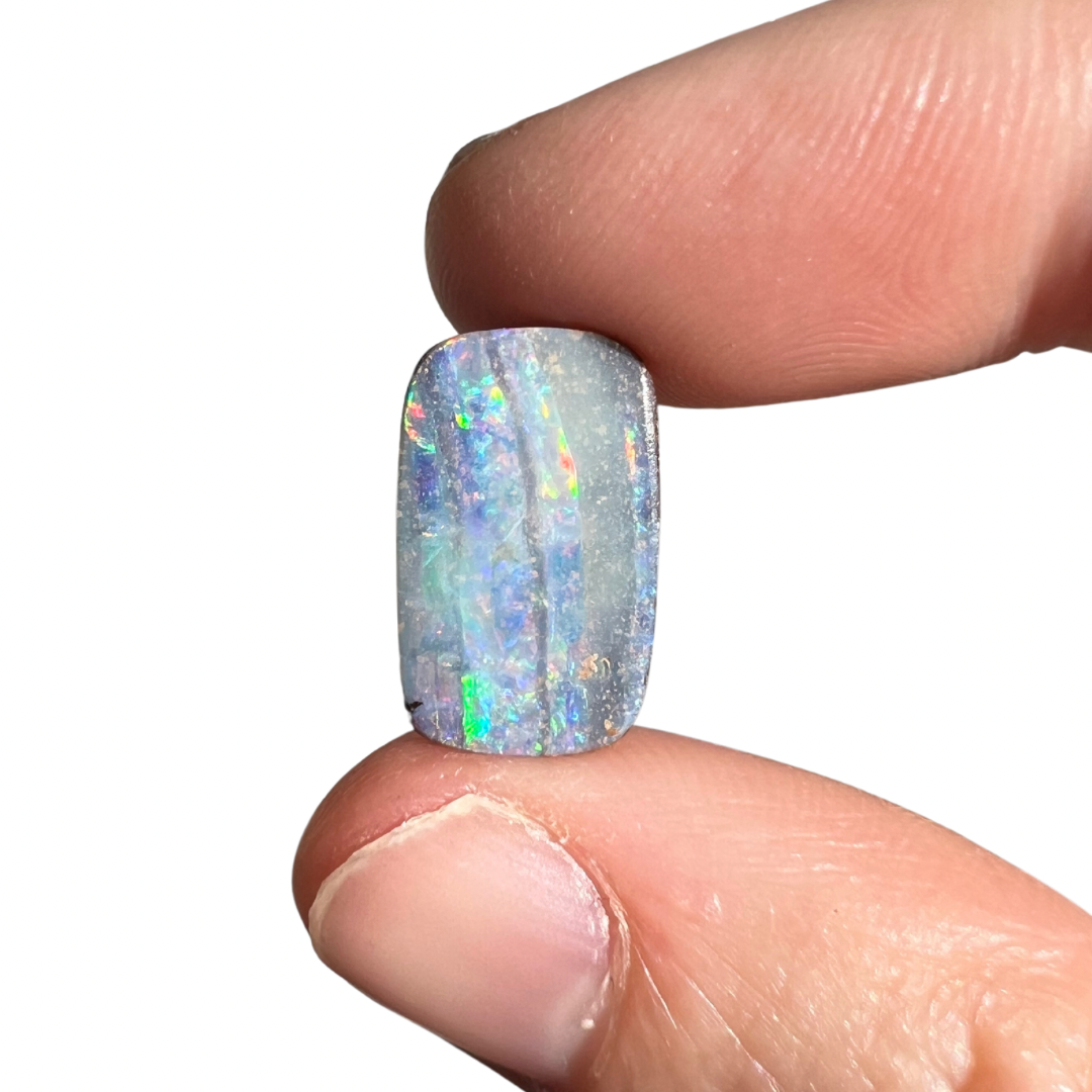 5.02 Ct rainbow stripe boulder opal