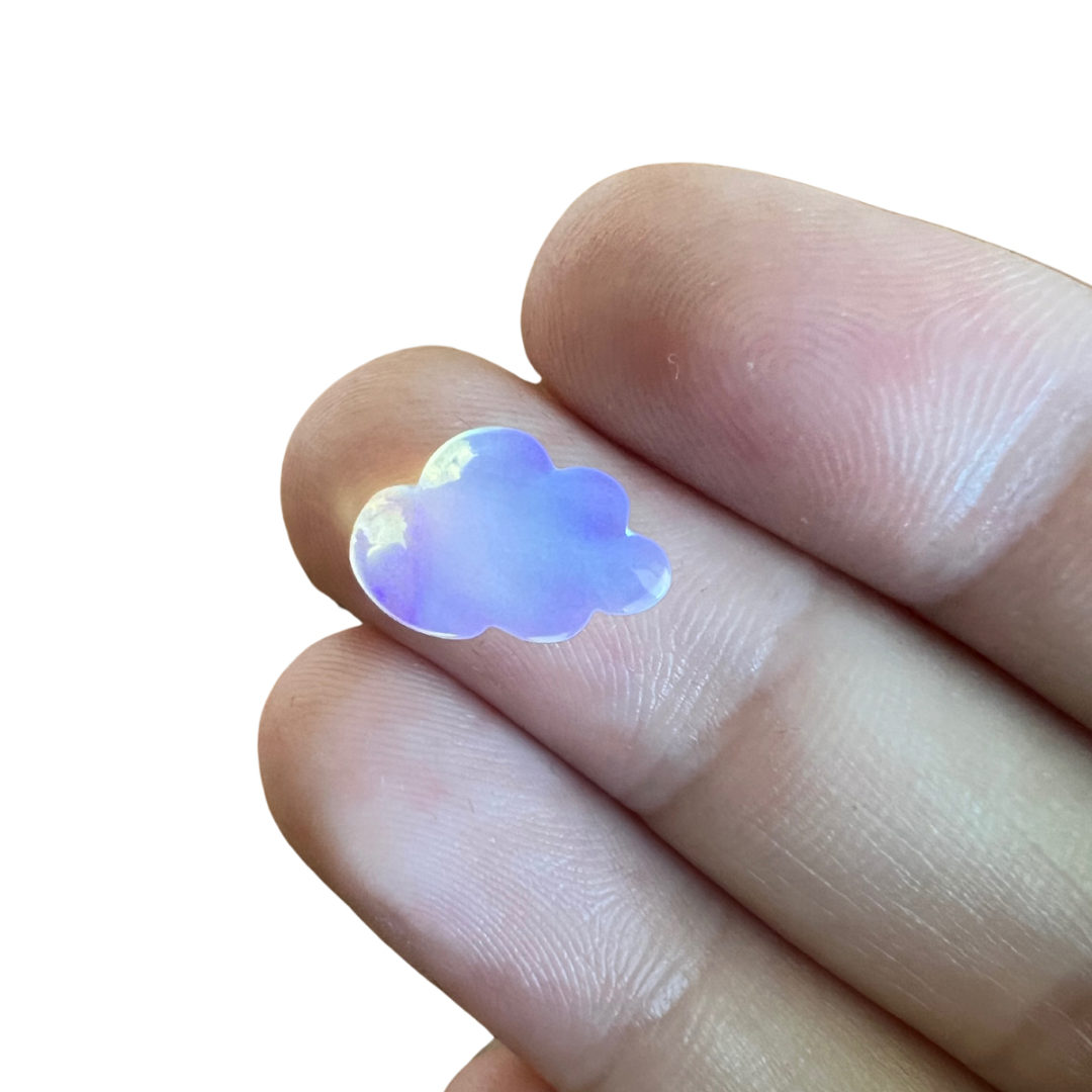 2.15 Ct wood replacement opal cloud carving