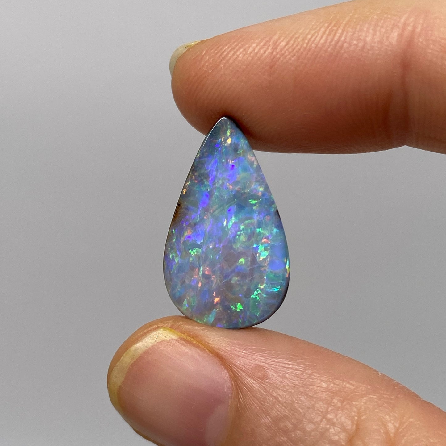 15.97 Ct teardrop boulder opal pair