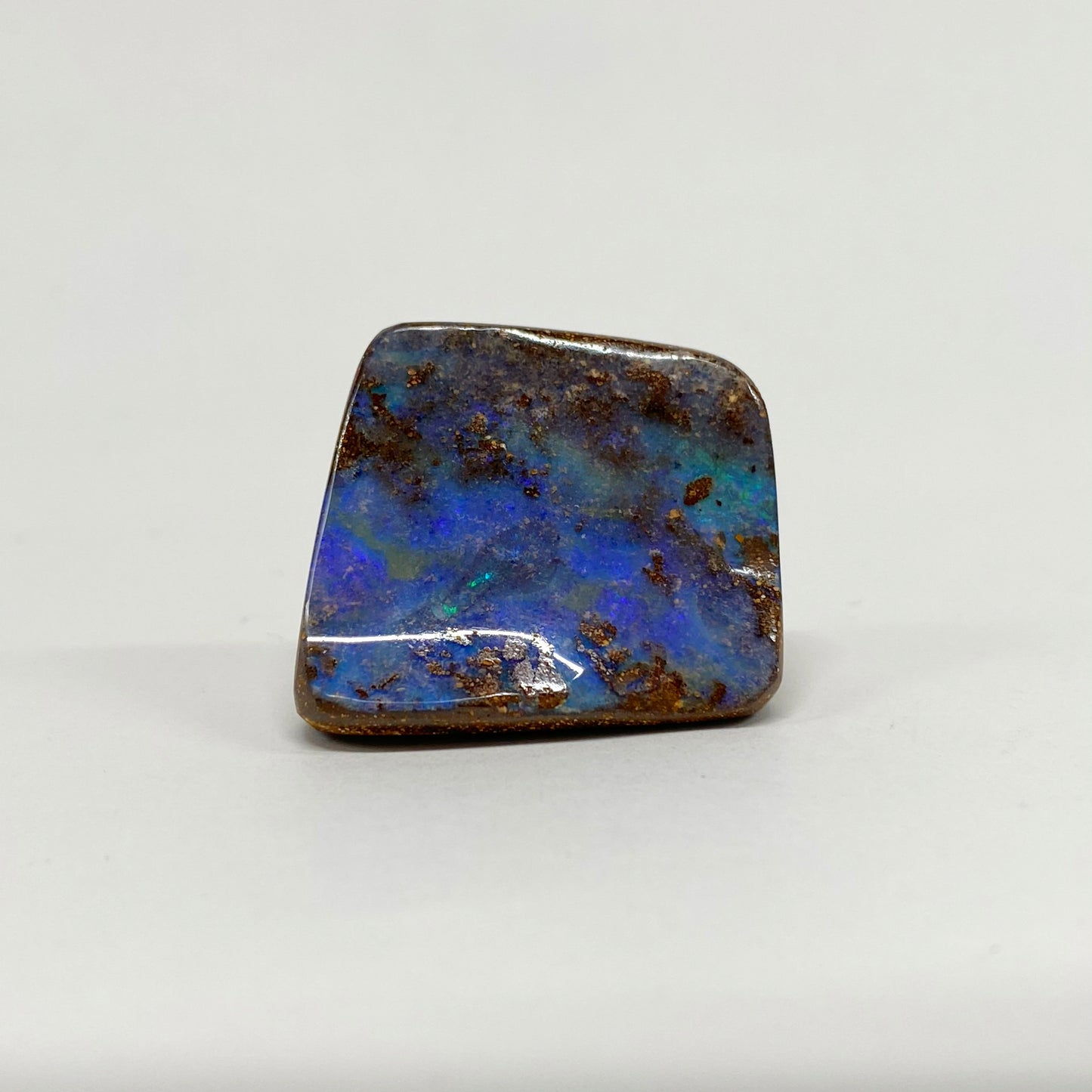100 Ct green-blue boulder opal specimen